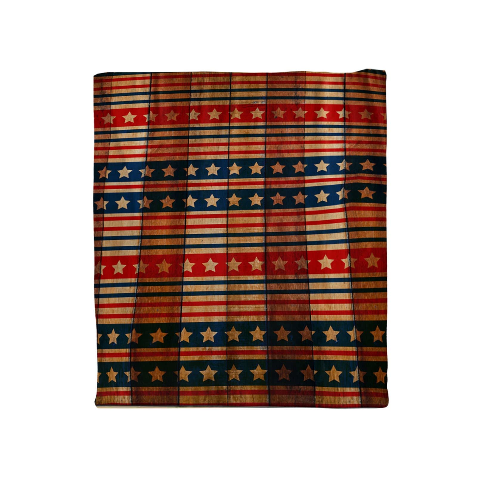 Soft Thickened Flannel Blanket for Office Nap & Home Use - American Flag Printed Warm Blanket - Perfect for Air Conditioning, Sleeping, and Cool Weather - Cozy Throw Blanket for Sofa, Bed, and Travel