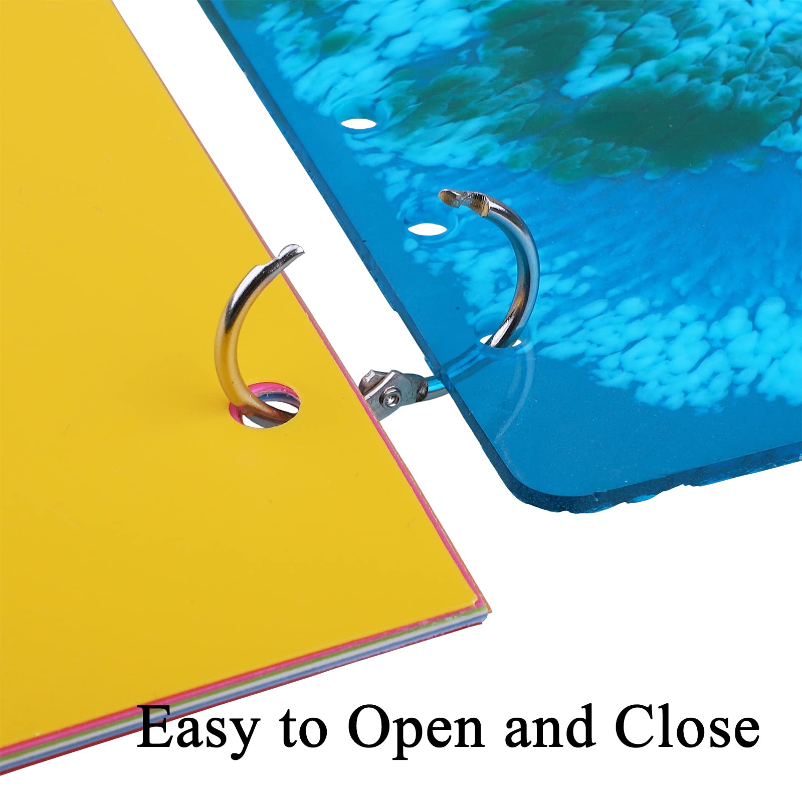 HAUTOCO 100 Pcs 1 Inch Nickel Plated Metal Binder Rings - Loose Leaf Book Rings for Office, School & Home - Perfect for Organizing Index Cards, Documents & Keychains (Durable Key Rings for Everyday Use)