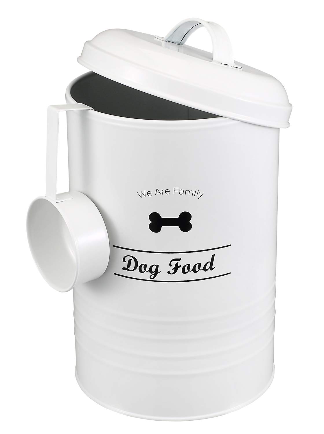 Morezi Airtight Dog Food Storage Container with Lid & Scoop - Vintage Pet Treat Jar for Cookies, Biscuits & Snacks - Perfect for Countertop, Kitchen & Pantry Organization