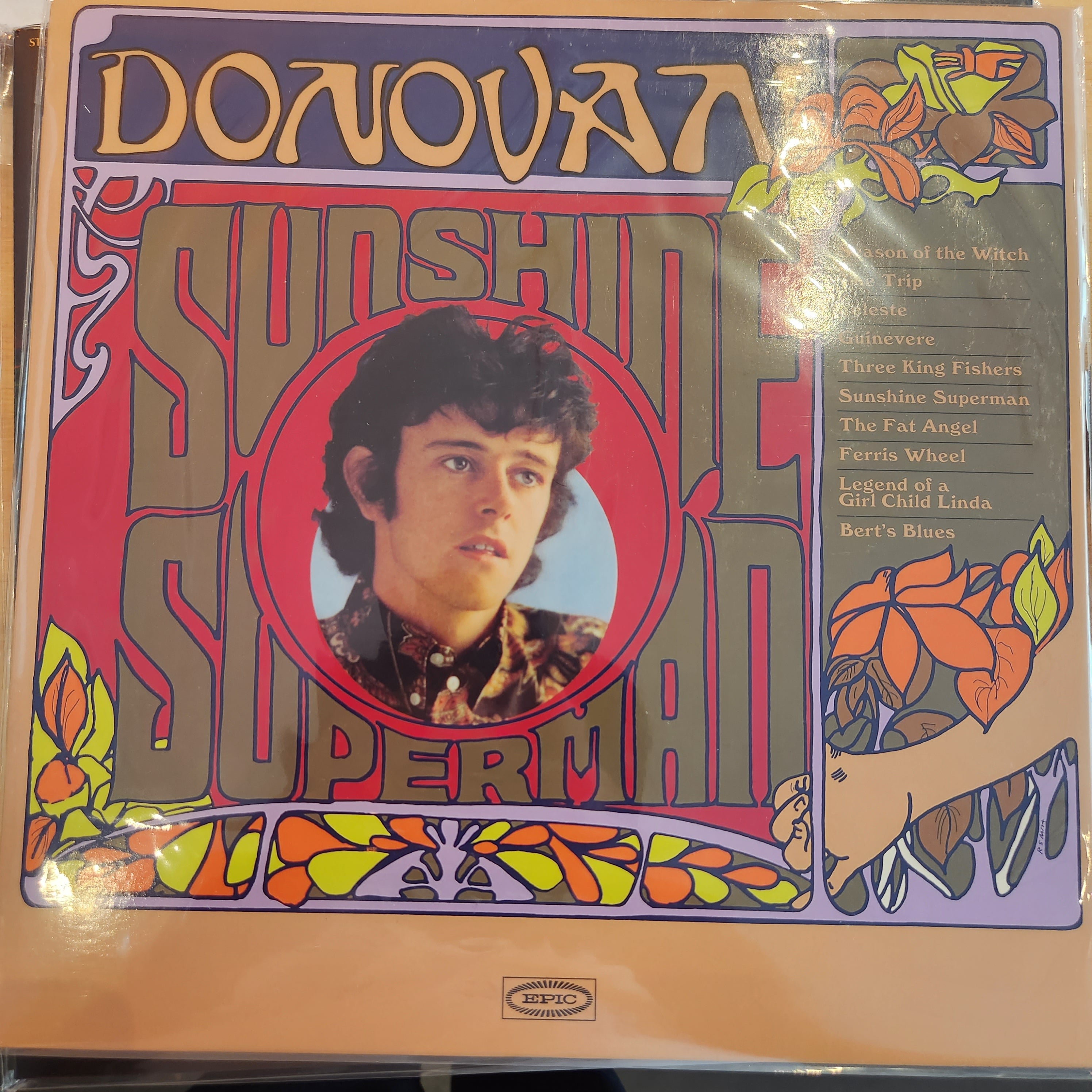 Donovan - Sunshine Superman Gold Vinyl LP Record | 1960s Psychedelic Folk Rock Music Collector's Edition | Perfect for Vintage Music Lovers & Home Decor