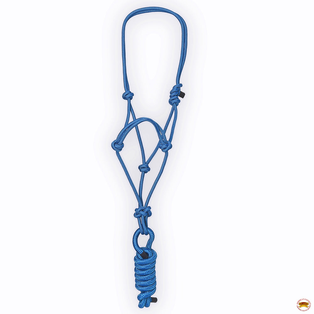 8 Ft Hilason Western Nylon Heavy Duty Horse Lead Rope Halter - Durable Multi-Colored Bridle for Training, Trail Riding & Ranch Work