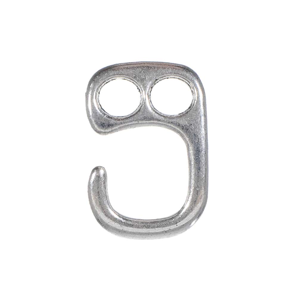 Paracord Planet 2-Hole Clasps - Silver Hook Buckles for Bracelets & Keychains (10 Pack) - DIY Jewelry Making & Outdoor Gear Accessories