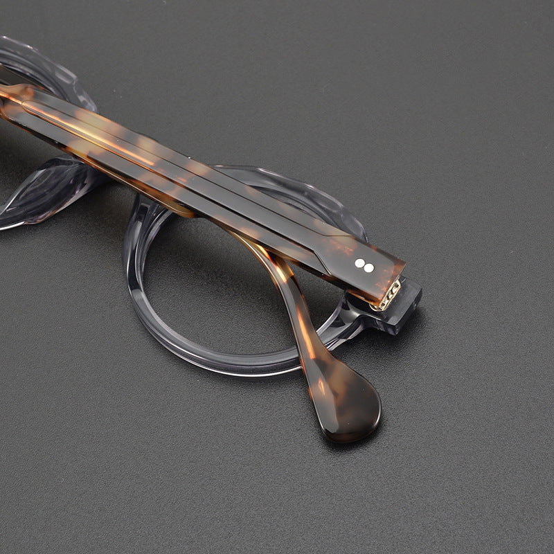 Stylish Acetate Round Glasses Frames SC202313 - Lightweight & Durable Eyewear for Men and Women - Perfect for Reading, Driving, and Fashion Accessories