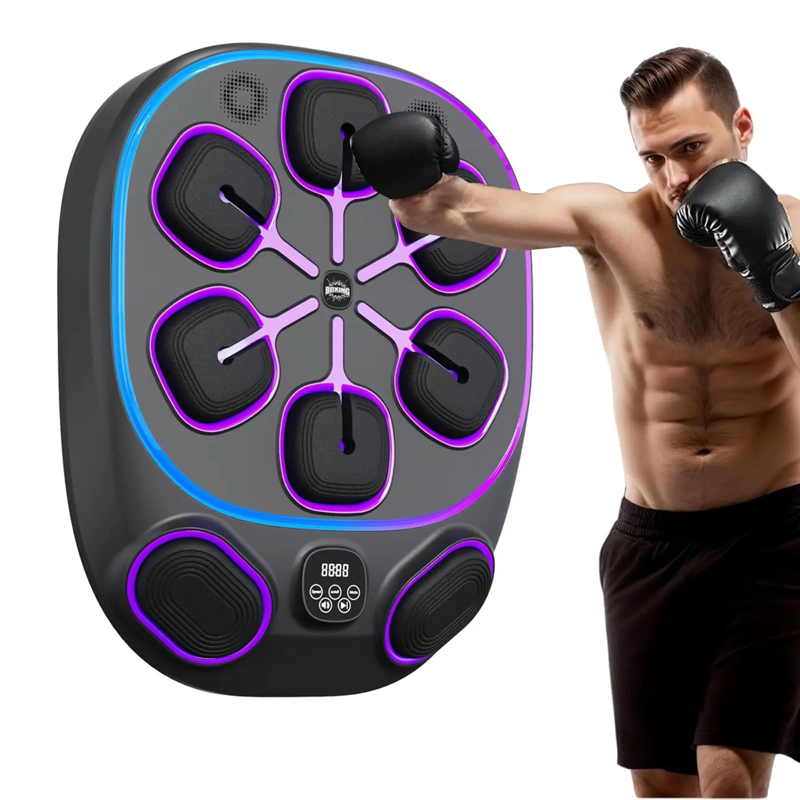 2025 Smart Music Boxing Training Machine - Durable Punching Bag for Adults, Home Gym Fitness Equipment | Perfect for Boxing, MMA, Cardio & Stress Relief Workouts