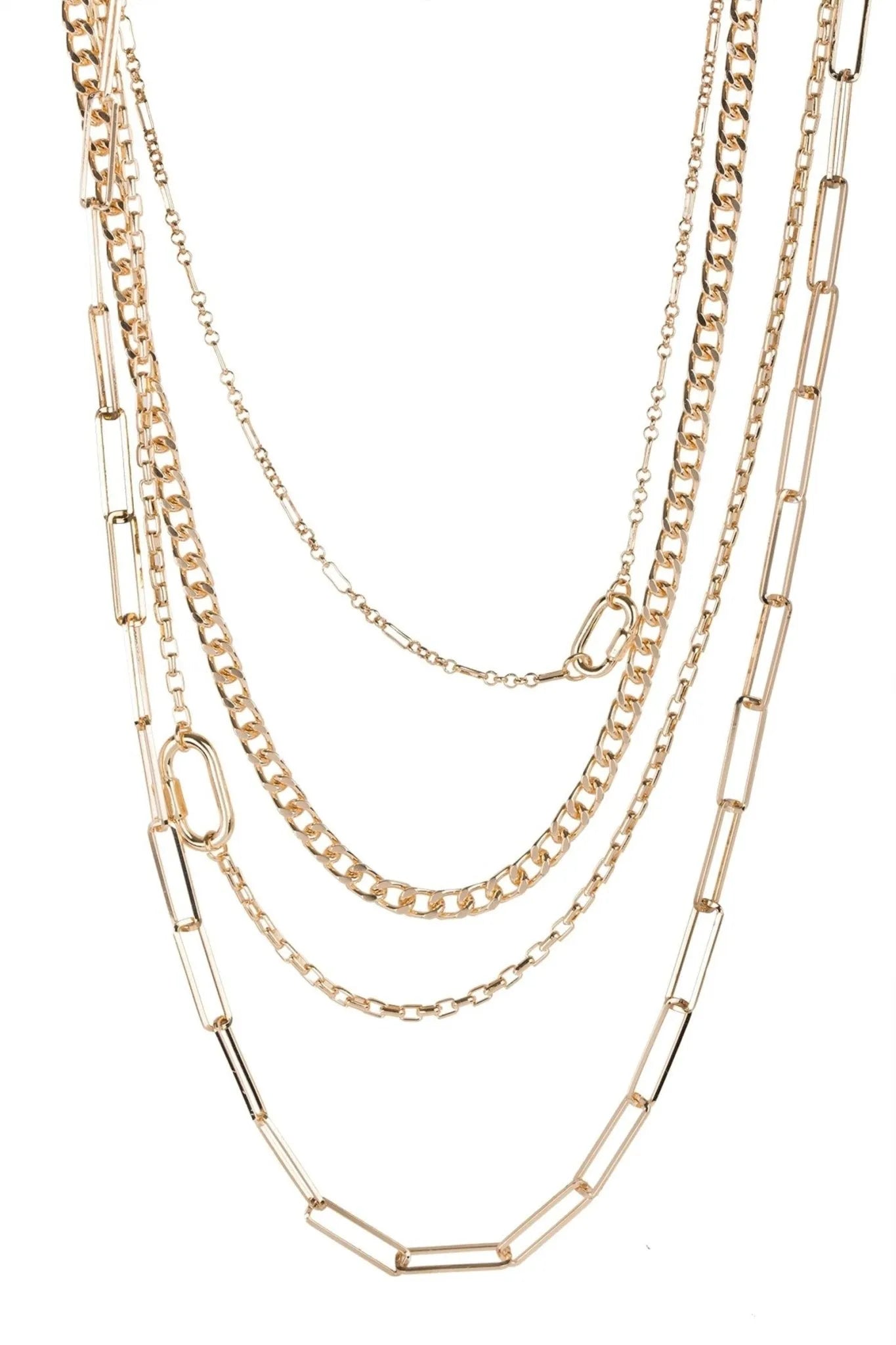 Layered Gold Chain Multi Necklace for Women - Trendy 14K Gold Plated Layered Necklace Set, Perfect for Daily Wear, Parties & Gifts