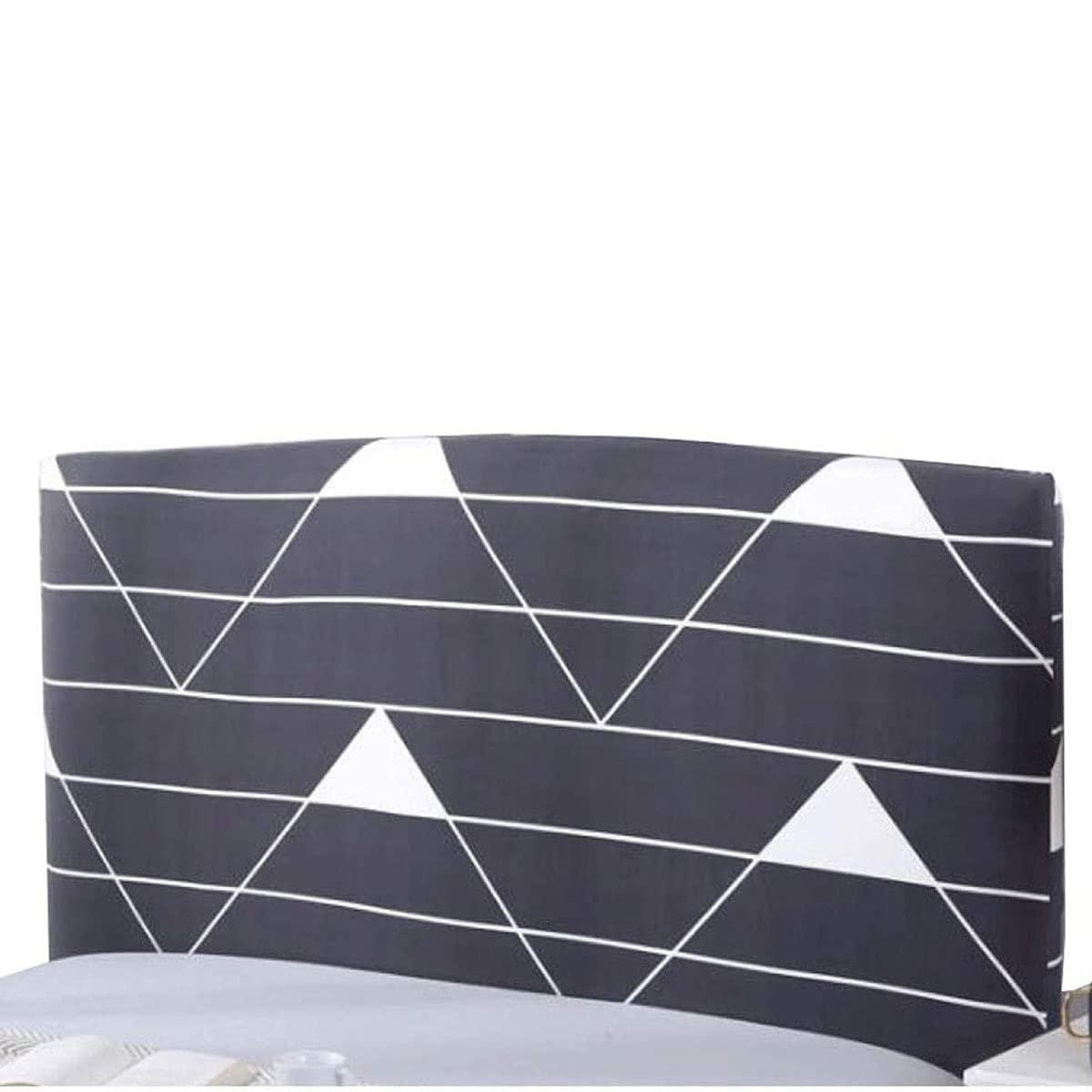 HDGZ 360° Full Coverage Velvet Headboard Slipcover - Dustproof Bed Headboard Protector for Upholstered Beds (200-220cm, Color B) | Perfect for Master Bedroom, Guest Room & Dorm Decor