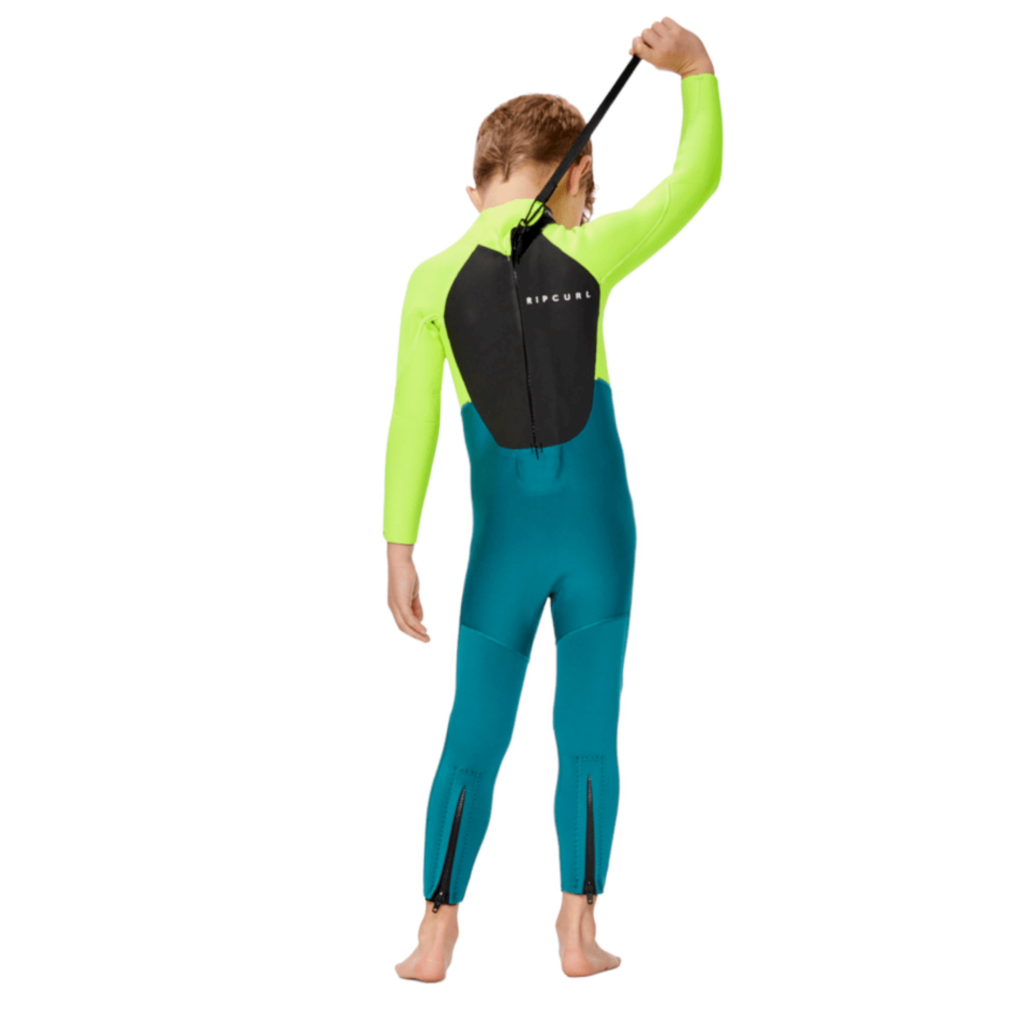 Rip Curl GROMS OMEGA 3/2 Back Zip Full Wetsuit for Men - Warm & Flexible Neoprene Surfing Suit for Cold Water - Perfect for Surfing, Diving & Water Sports