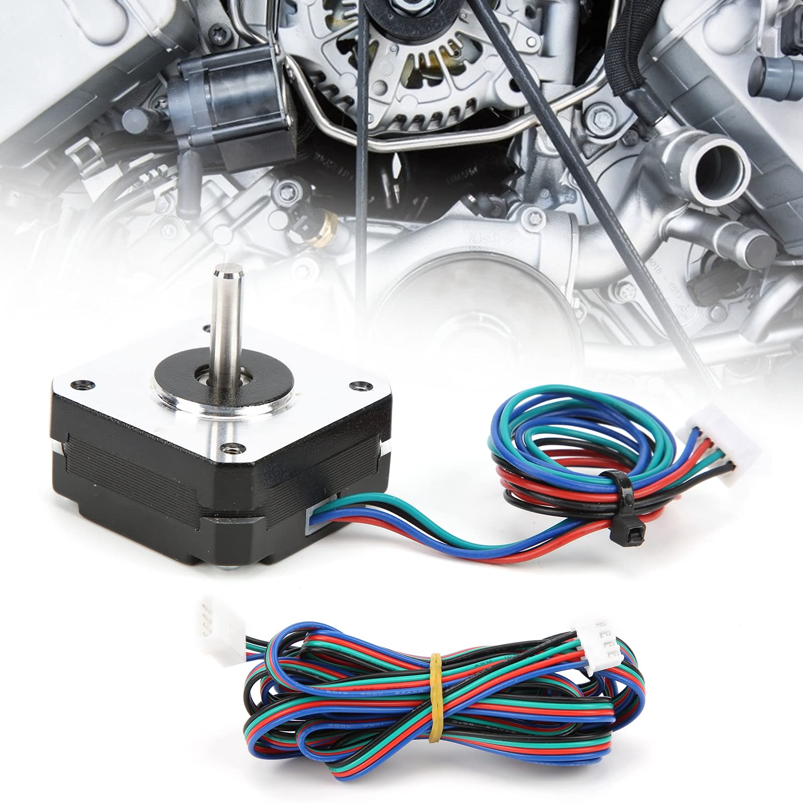 42-20 20mm Stepper Motor - High Torque 2 Phase Aluminum Alloy Low Noise NEMA 17 Stepper Motor for 3D Printer Extruder (V2.4 Compatible) | Perfect for DIY 3D Printing, CNC Machines & Robotics Projects