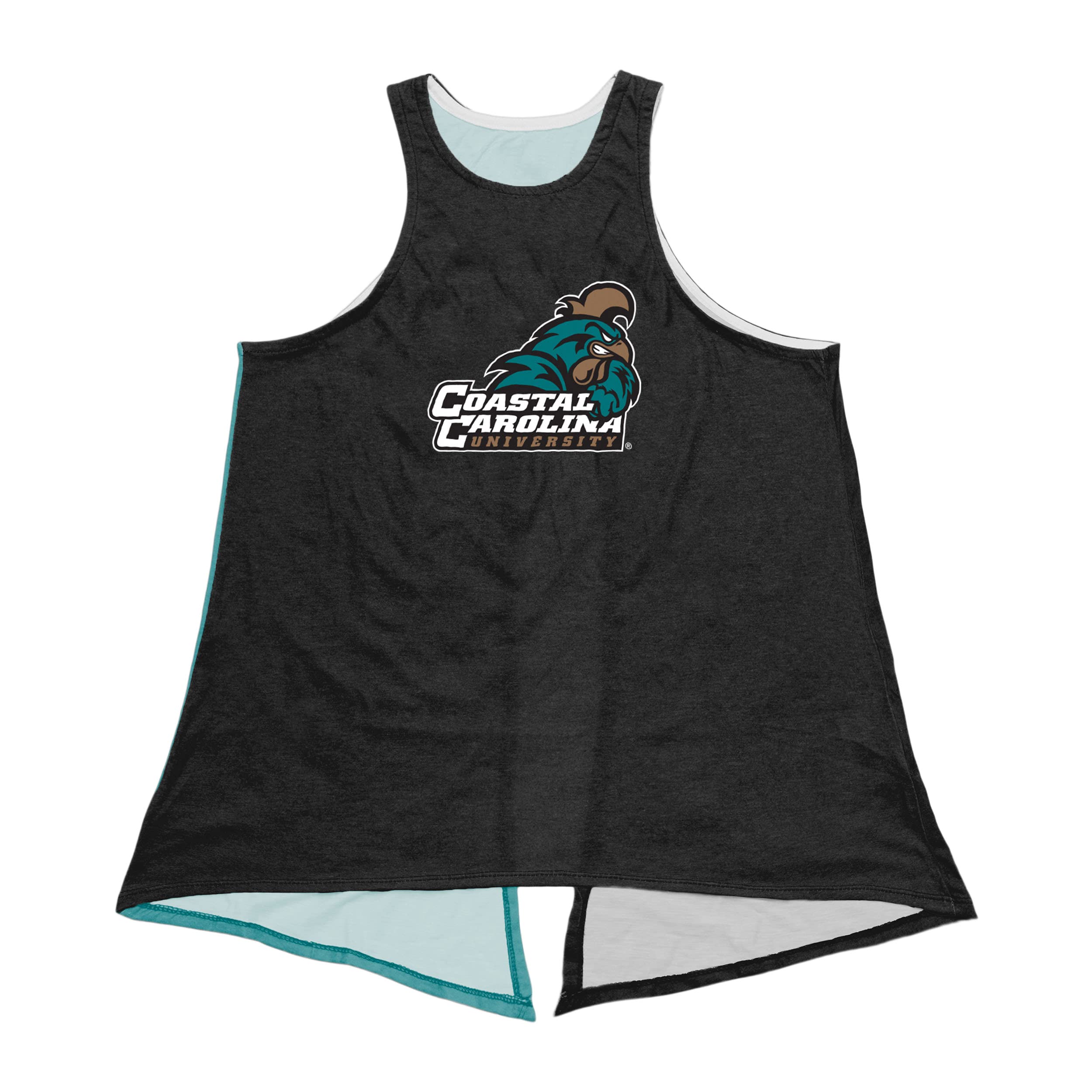 FOCO Women's Tie Breaker Tank Top - Soft Breathable Workout Shirt for Yoga, Running & Gym - Comfortable Athletic Tops for Women