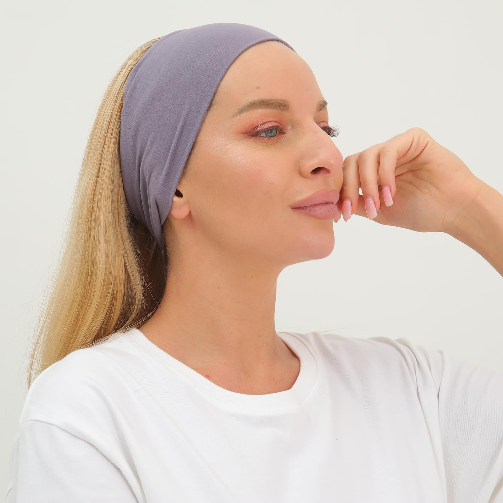 RITOPER Non-Slip Workout Headbands for Women - Super Soft & Stretchy Yoga, Running, Exercise & Sweatbands - Wide Hair Bands & Turban Head Wraps for Active Lifestyles (Perfect for Gym, Yoga, Jogging & Daily Wear)