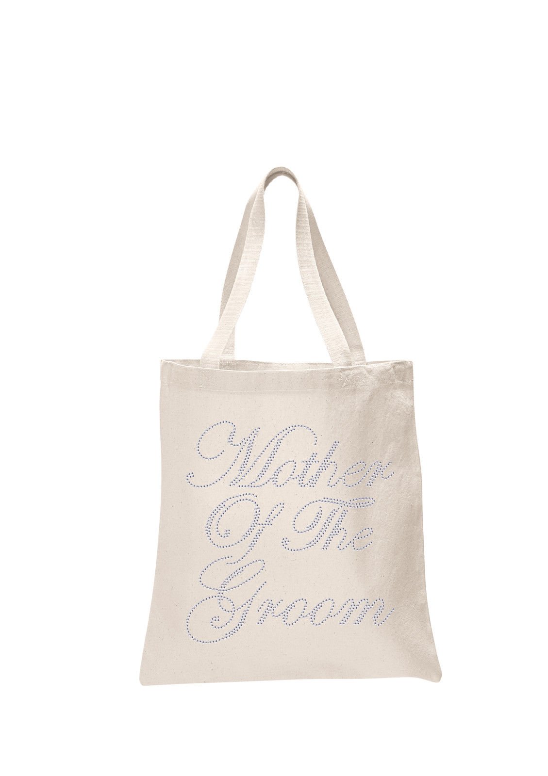 Personalized Ivory Mother of the Groom Tote Bag - Crystal Wedding Favor Gift for Bridal Party, Hen Night & Special Occasions - Elegant Bridal Shower Accessory for Wedding Guests & VIPs