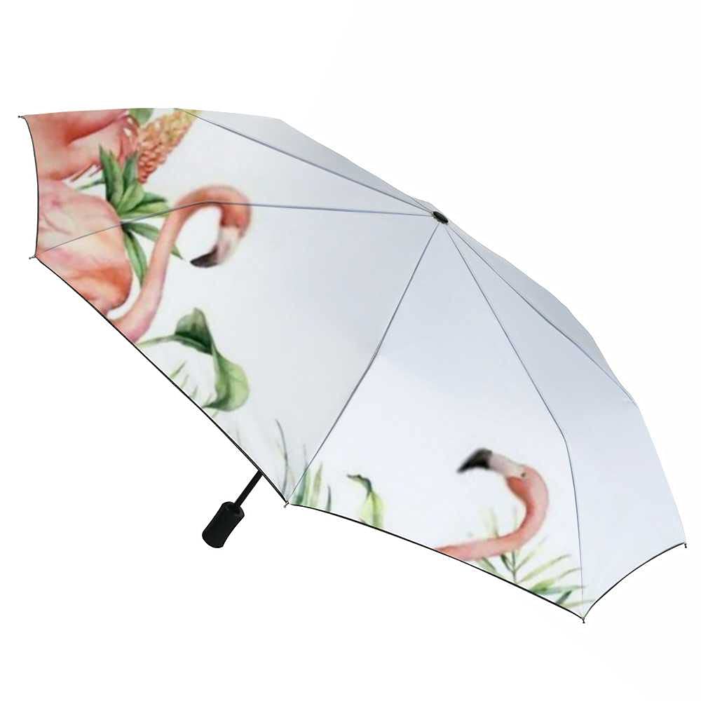 Windproof Travel Umbrella - Compact Automatic Open/Close Folding Umbrella with Watercolor Cow Print - Lightweight Rain & Golf Umbrella for Men & Women - Perfect for Commuting, Traveling, and Outdoor Activities