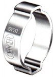 300 Pack 3/8 Inch Zinc-Plated Steel 2-Ear Clamps (0.433