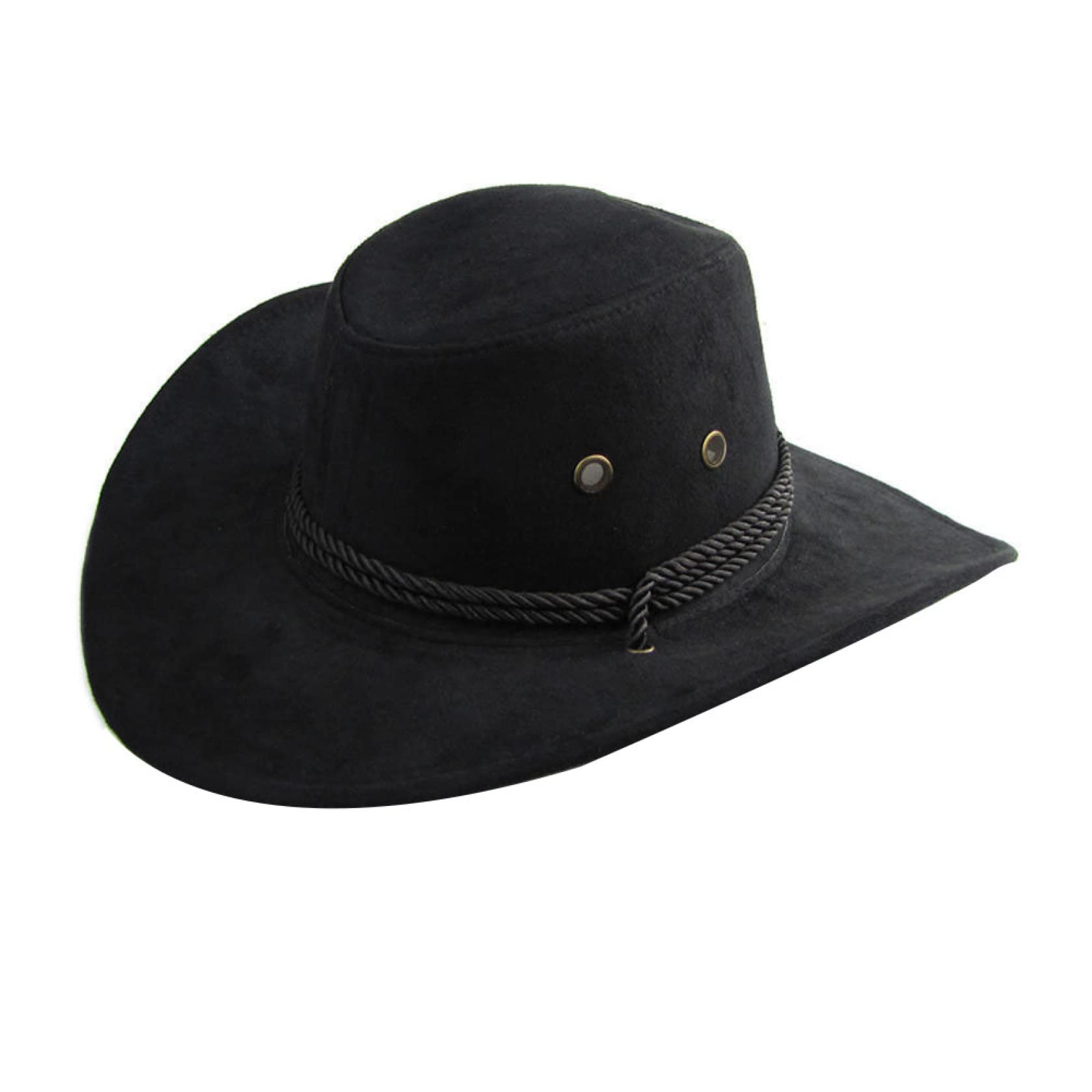 Men's Wide Brim Cowboy Hat - Summer Western Riding Sun Visor Cap for Travel & Outdoor Activities | Perfect for Horseback Riding, Beach, and Country Music Festivals