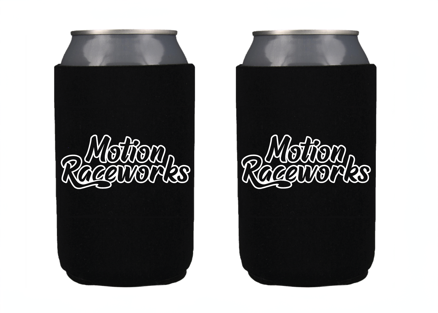 Black Motion Logo Retro Koozie - Insulated Beer Can Cooler for Outdoor Parties, BBQs & Beach Days