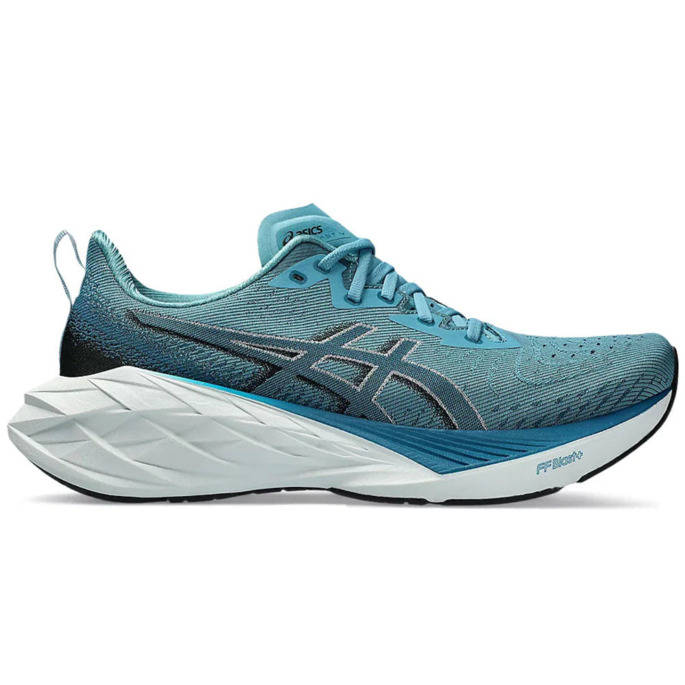 ASICS Novablast 4 Running Shoes for Men - Blue Teal/Evening Teal - Size 15 D Medium - Lightweight Cushioned Sneakers for Road Running, Jogging & Gym Workouts