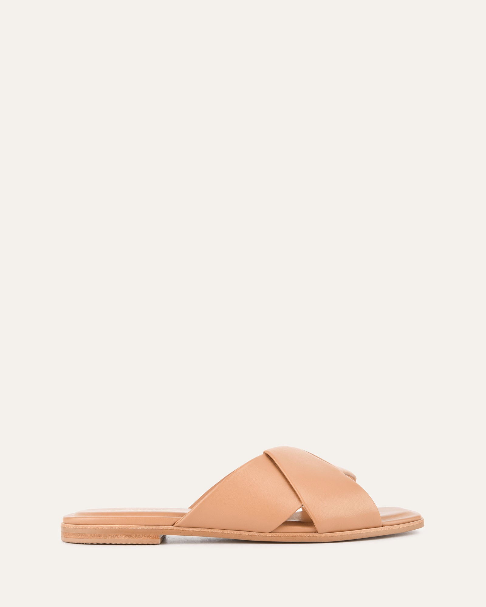 CYRA Women's Flat Sandals - Genuine Leather Comfortable Toffee Brown Casual Shoes for Walking, Beach & Summer Outfits
