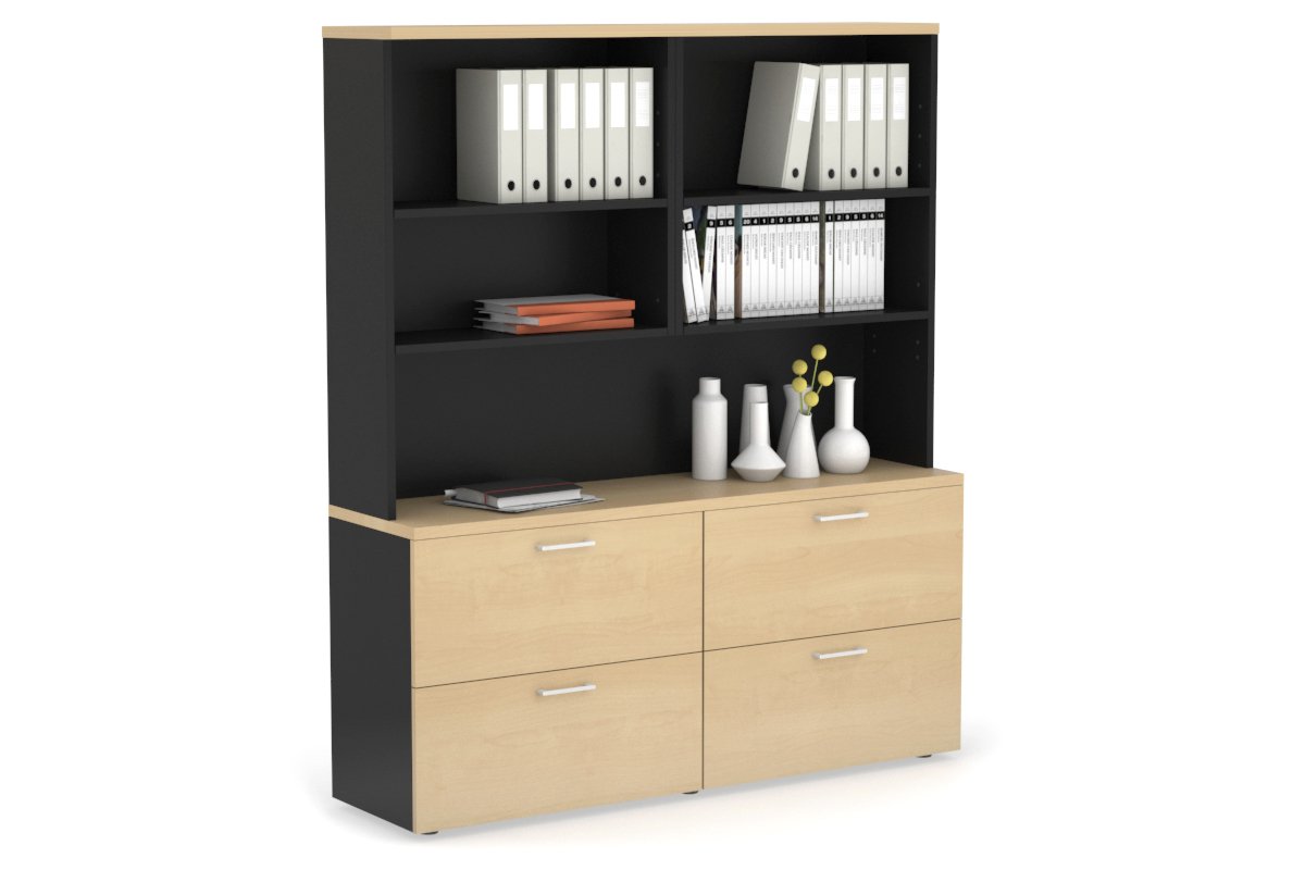 Small Lateral Filing Cabinet with Open Hutch - 62.99