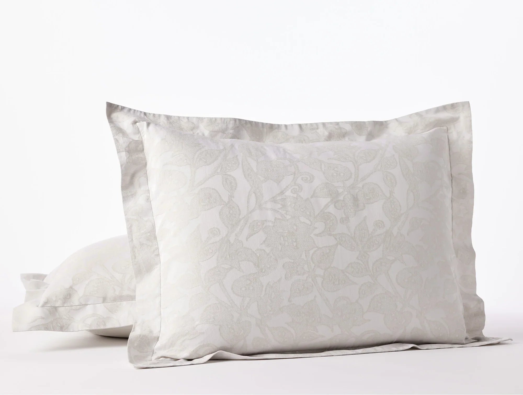 Heritage Organic Percale Jacquard Duvet Cover Set - 100% Cotton Luxury Bedding for Hotel & Home Use - Perfect for Master Bedroom, Guest Room & Vacation Homes