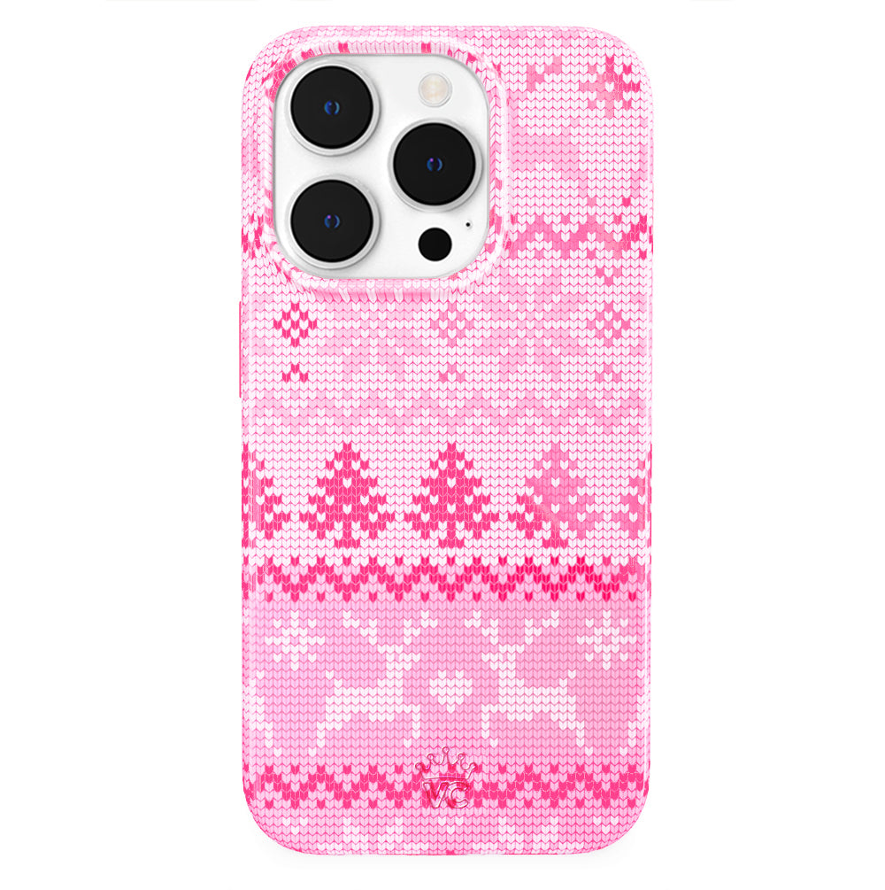 Bubble Gum Sweater iPhone Case - Trendy Knit Design Protective Cover for iPhone 13/14/15 Pro Max - Perfect for Casual Outfits, Selfies & Social Media