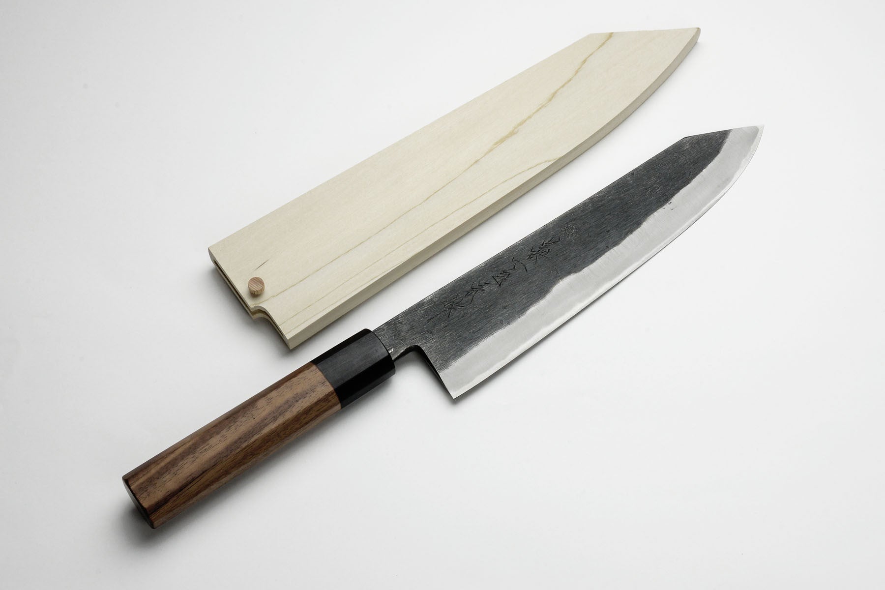 Premium Kikuichi Kurouchi Carbon Steel Clad 9.5