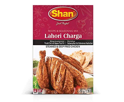 Shan Lahori Charga Seasoning Mix - 6 Pack (1.76 Oz/50g Each) - Authentic Pakistani Spice Blend for Chicken, BBQ & Grilling - Perfect for Home Cooking, Restaurants & Outdoor Parties