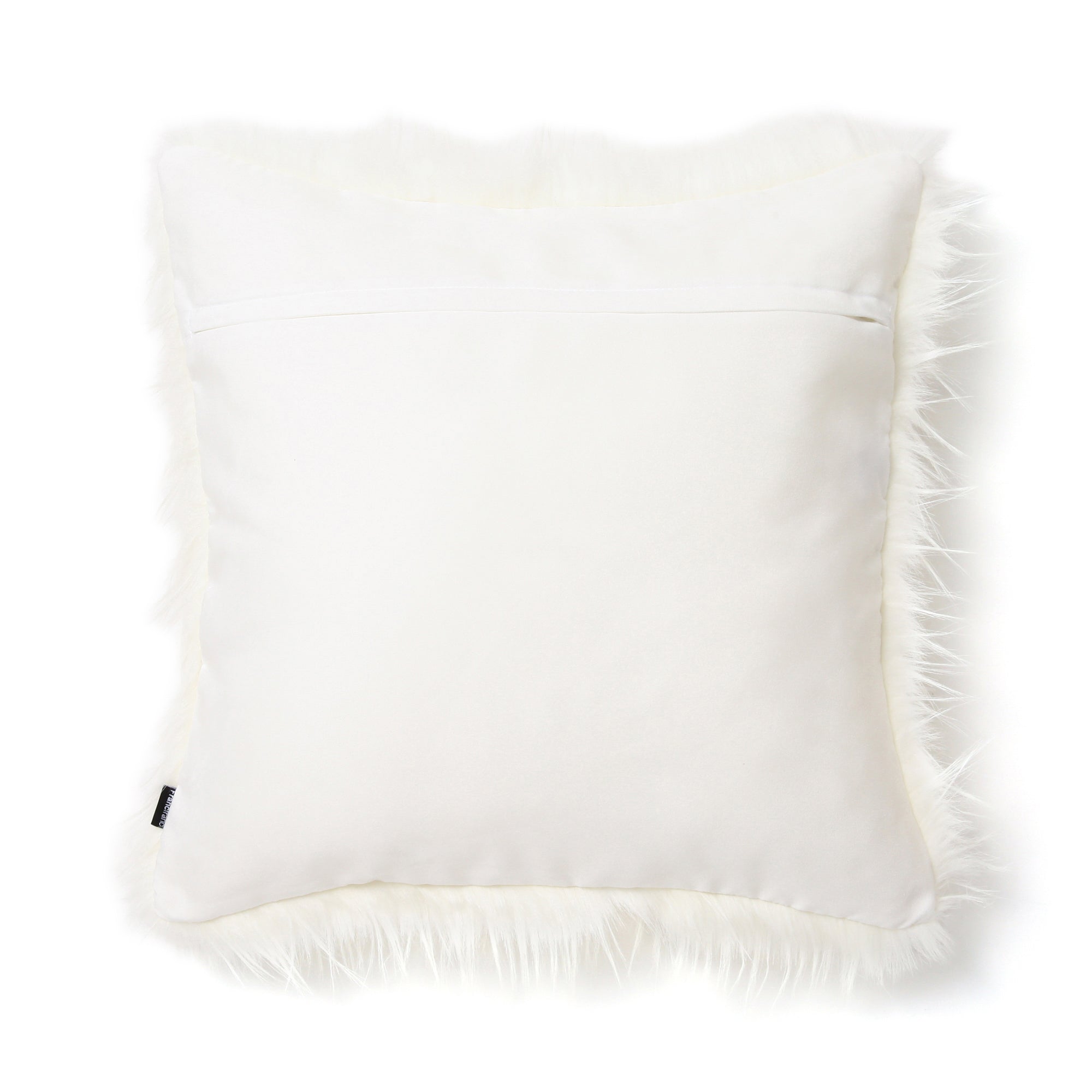 Premium Faux Fur Cushion Cover 18x18 Inches - Soft & Luxurious White Pillow Case for Sofa, Bed, Chair - Cozy Home Decor & Gift Idea