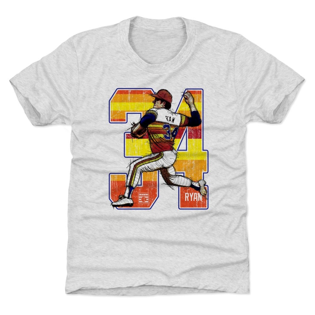 Nolan Ryan 500 Level Kids T-Shirt - Official MLB Baseball Jersey for Boys & Girls - Perfect for Games, School, and Sports Fans