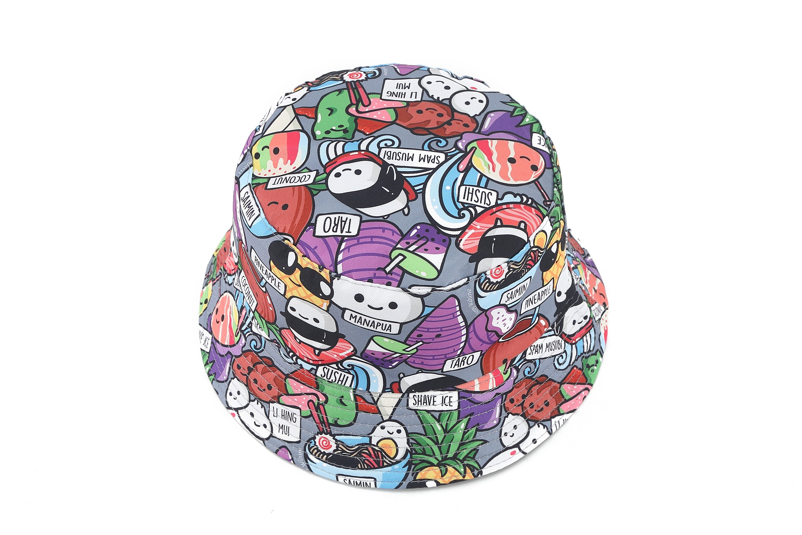 Stylish Grey Bucket Hat for Men & Women - Hawaiian-Inspired Sun Protection - Perfect for Beach, Travel, and Outdoor Adventures