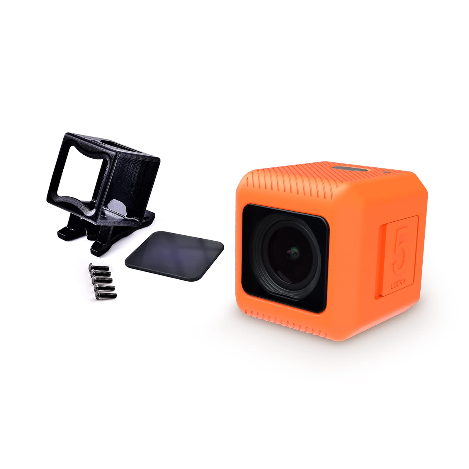 RunCam 5 4K FPV Action Camera - Ultra HD Mini Sports Camera with Mount & ND8 Filter for Drone Racing, Motorcycle Vlogging, and Outdoor Adventures