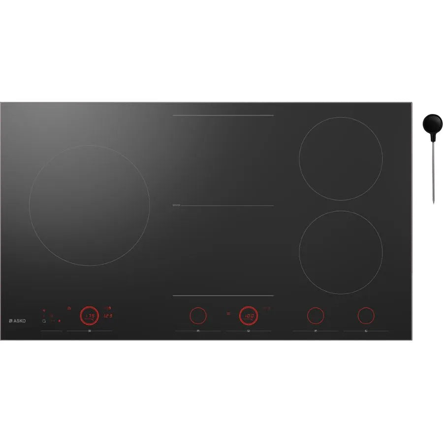 ASKO HID965GC 90cm 5-Zone Induction Cooktop with Celsius Cooking Technology - Premium Built-In Stove for Modern Kitchens | Perfect for Home Chefs & Entertaining Guests