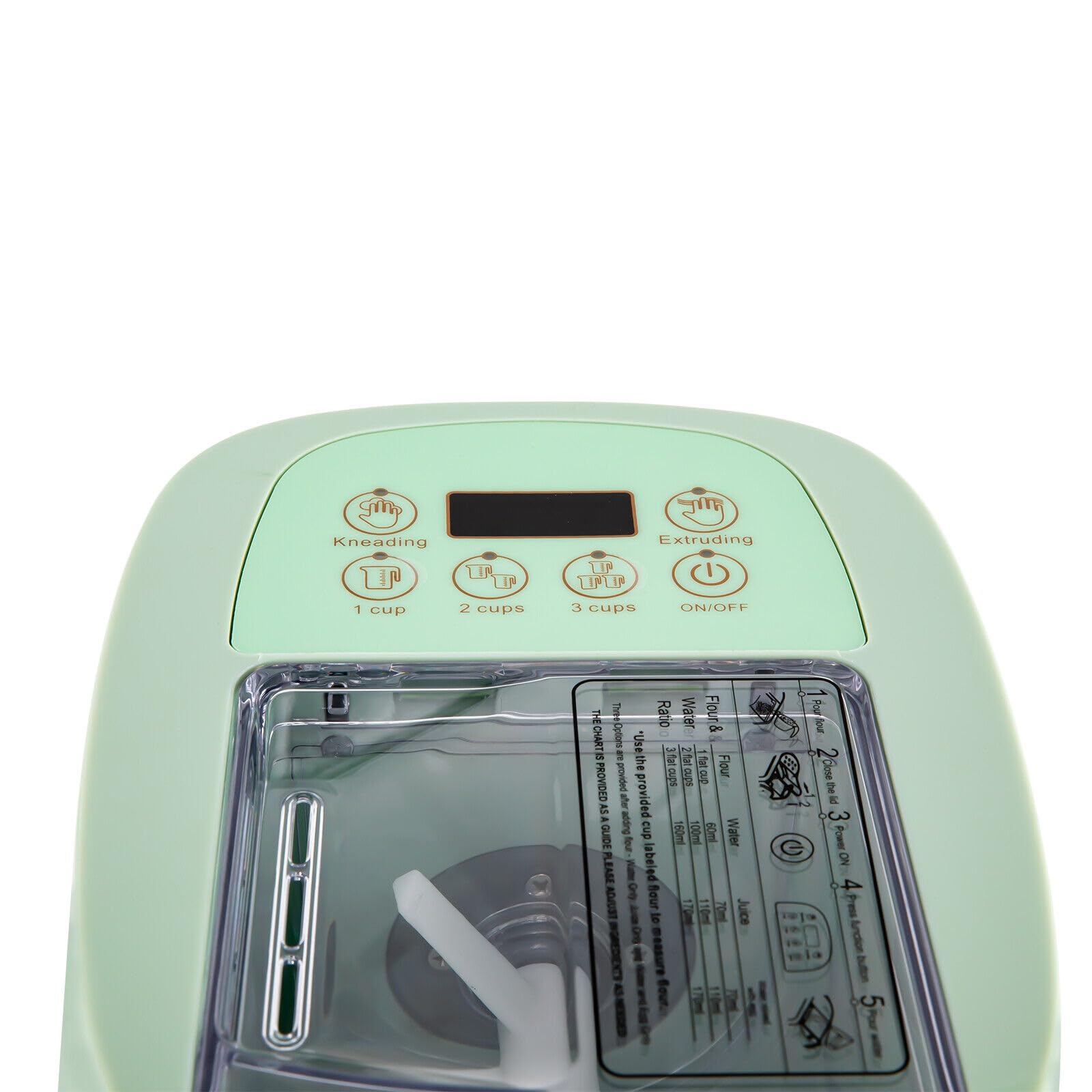 Electric Pasta Maker Machine - Stainless Steel Noodle & Dumpling Dough Press for Home Kitchen - 12 Multifunctional Pasta Shapes | Perfect for Italian Cuisine, Asian Noodles & Homemade Pasta Dishes