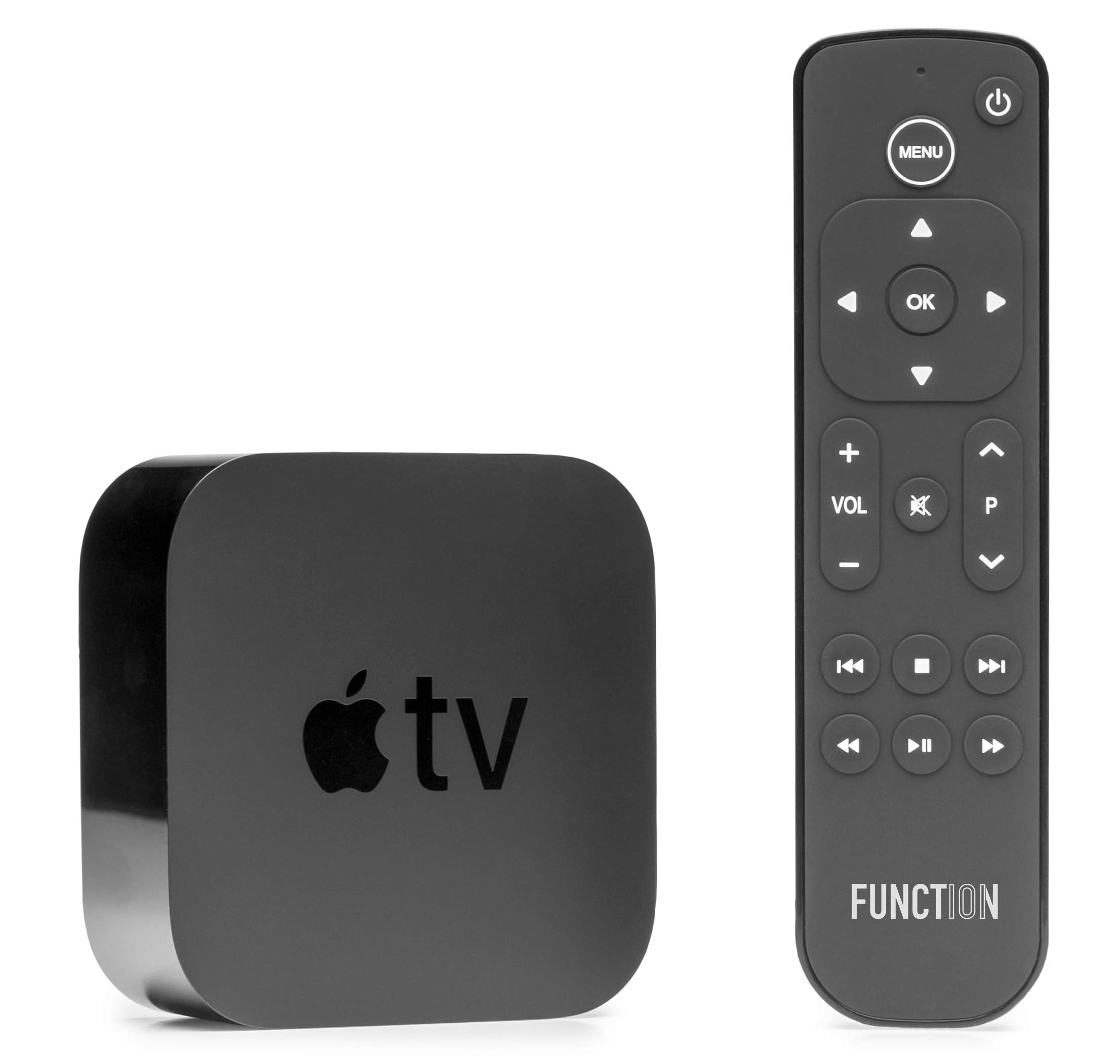 Function101 F101-ATVRM Apple TV Replacement Remote Control with Infrared Connectivity - Includes 2 AAA Batteries | Perfect for Home Entertainment, Streaming Movies & TV Shows