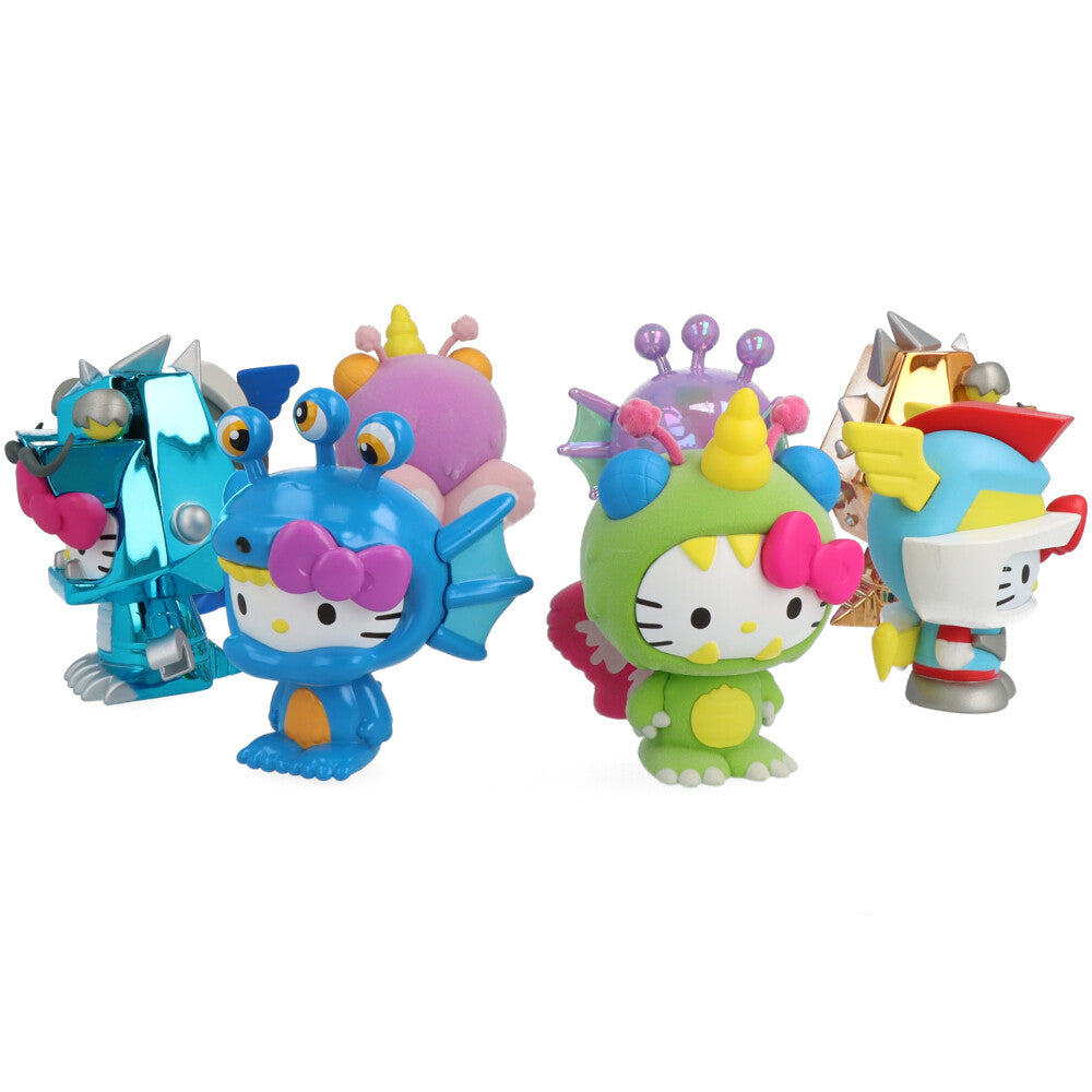 Hello Kitty Kaiju Mini Series Collectible Figures - Cute Kawaii Monster Toys for Kids & Anime Fans - Perfect for Display, Gifts & Pop Culture Collections