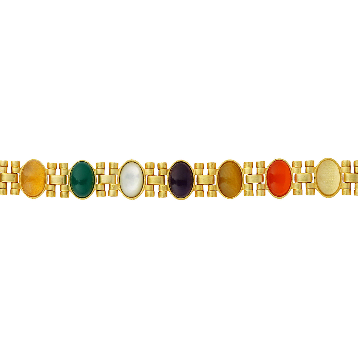 Power Moves Navratna Bracelet - Authentic 9 Gemstone Healing Bracelet for Energy & Balance | Perfect for Meditation, Yoga & Spiritual Wellness