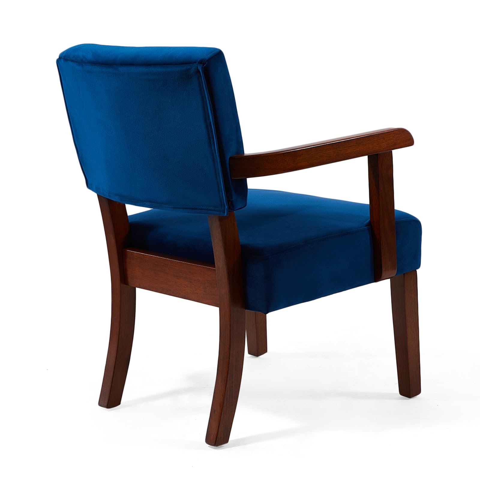 2-Piece Velvet Accent Chair Set with Side Table - Navy Blue Soft Seating for Living Room, Bedroom, Reading Nook & Waiting Areas - Comfortable Armchairs with Plush Cushions for Relaxation & Home Decor