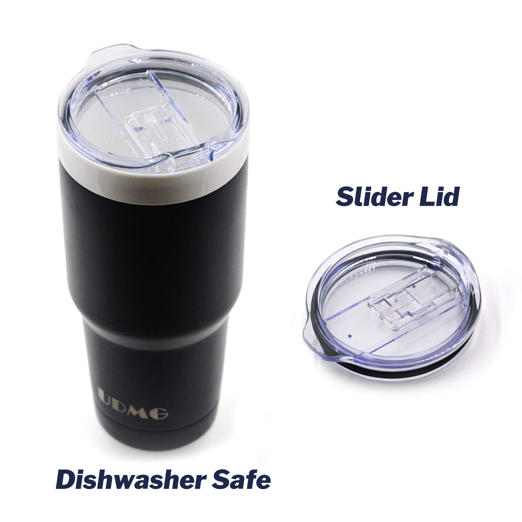 Premium Stainless Steel Vacuum Insulated Coffee Tumbler with Ceramic Lining - 24oz Venti Size, Leak-Proof & Temperature Control (Dark Navy) - Perfect for Travel, Office & Outdoor Adventures