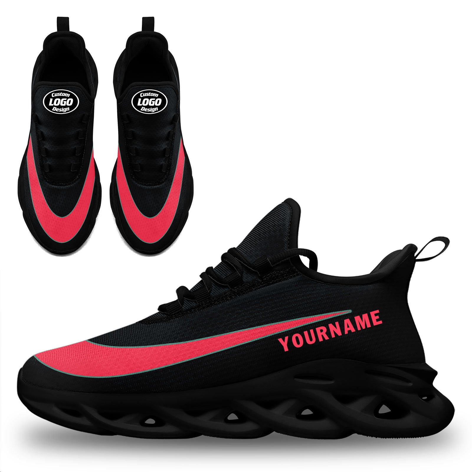 Custom Maxsoul Personalized Sneakers - Breathable Lightweight Running Shoes for Men & Women | Perfect for Gym Workouts, Jogging & Casual Wear (Model FN003 E020109)