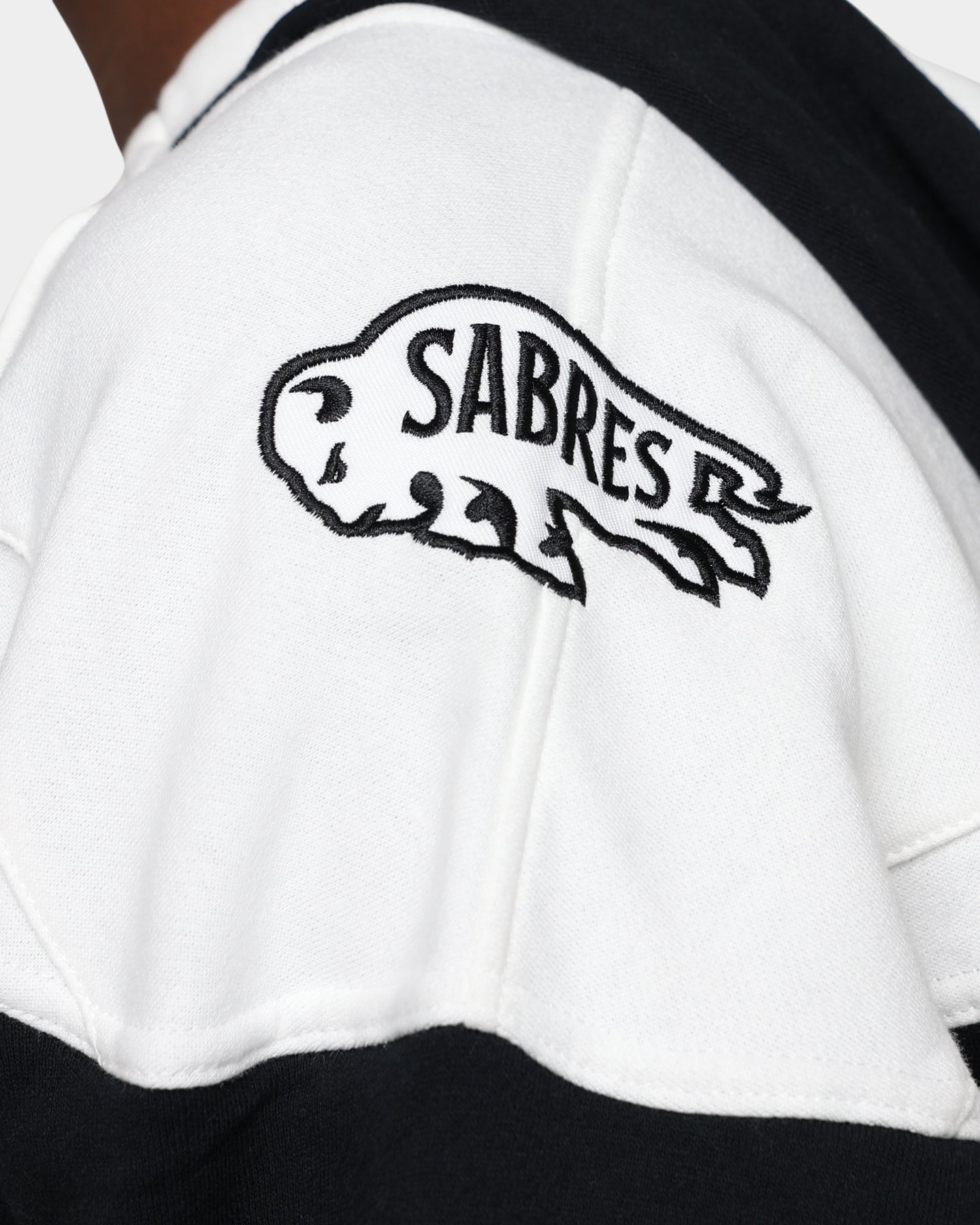 47 Brand Buffalo Sabres Superior Lacer Hoodie - Men's NHL Team Zip-Up Sweatshirt (Jet Black) for Game Day & Casual Wear