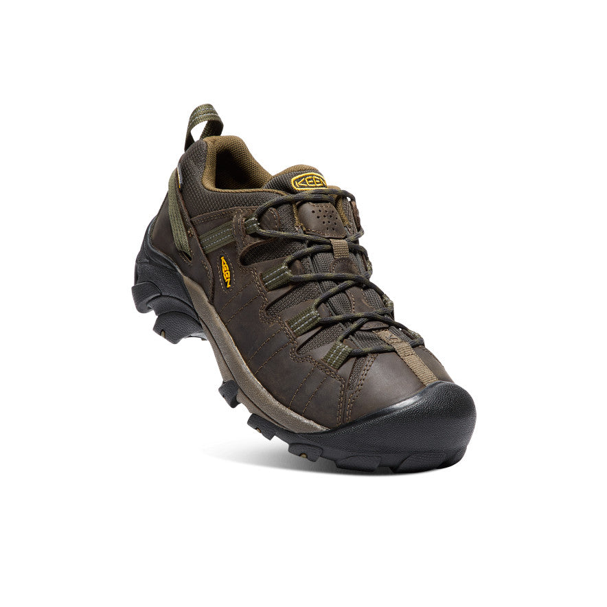Men's Targhee II Waterproof Hiking Boots - Canteen/Dark Olive | Outdoor Trekking & Trail Running Shoes for Men
