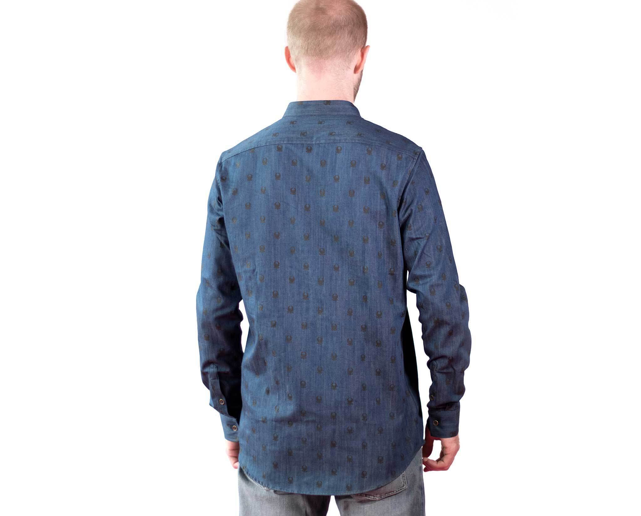 Official Assassin's Creed Origins Bayek Costume Shirt - Ubisoft Licensed Blue Dress Shirt for Men (XX-Large Navy) | Cosplay, Halloween Costume & Gaming Merchandise