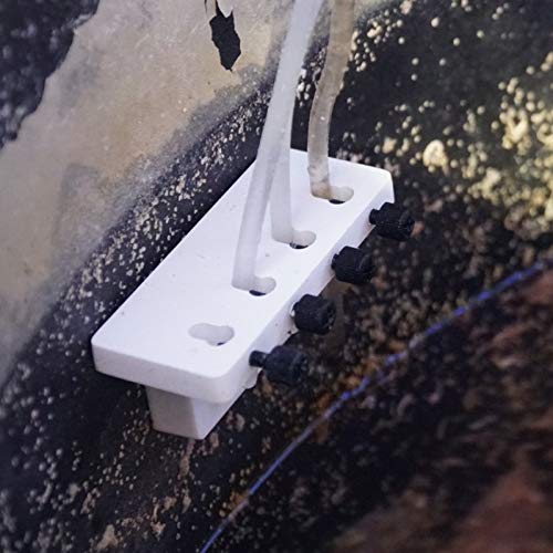 IceCap 4-Tube Magnetic Tubing Holder for Aquariums - Secure Fish Tank Tube Organizer with Strong Magnets for Saltwater & Freshwater Systems - Perfect for Reef Tanks, Sump Setups and Plumbing Organization