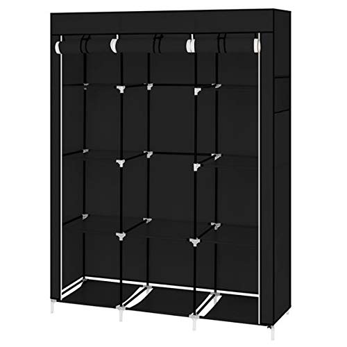Portable Closet Organizer with 10 Shelves - Non-Woven Fabric Wardrobe Storage for Bedroom & Living Room | Dust-Proof, Space-Saving Closet Solution for Small Apartments & Dorm Rooms
