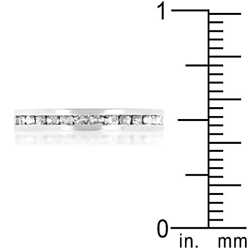 Elegant Swarovski Crystal Birthstone Stackable Eternity Rings for Women - Perfect for Anniversary Gifts, Mother's Day & Everyday Jewelry