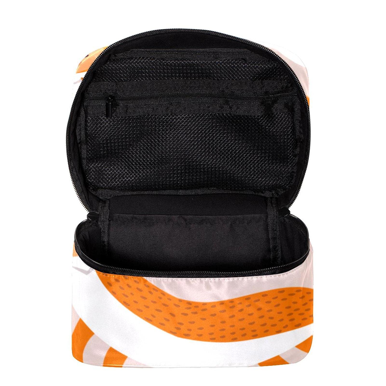 Cute Fox Floral Travel Makeup Bag - Large Cosmetic Organizer with Zipper for Women & Girls | Perfect for Travel, Gym, and Daily Essentials Storage
