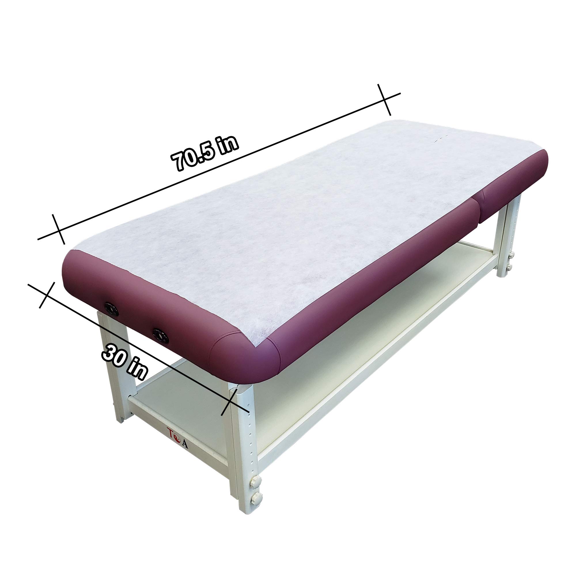 Disposable Waterproof Poly Paper Exam Table Cover - 70.5