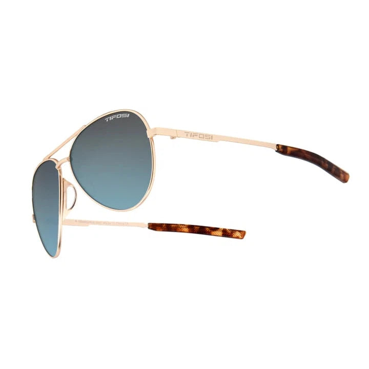 Tifosi Shwae Gold Sunglasses - Polarized UV Protection Sports Glasses for Running, Cycling & Outdoor Activities