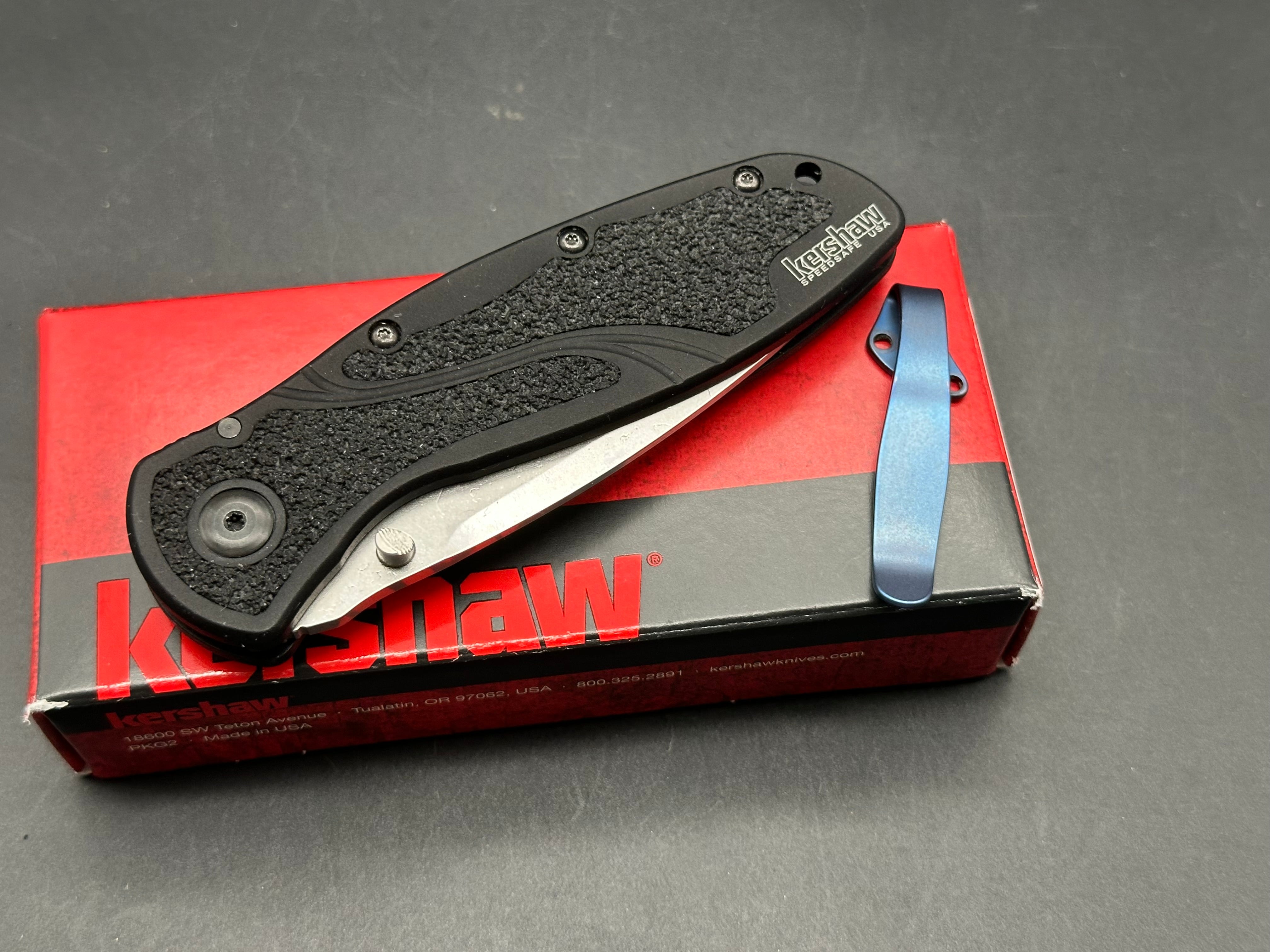 KERSHAW BLUR S30V Folding Pocket Knife - Aluminum Handle, Like New in Box (LNIB) | EDC, Outdoor, Camping & Survival Gear