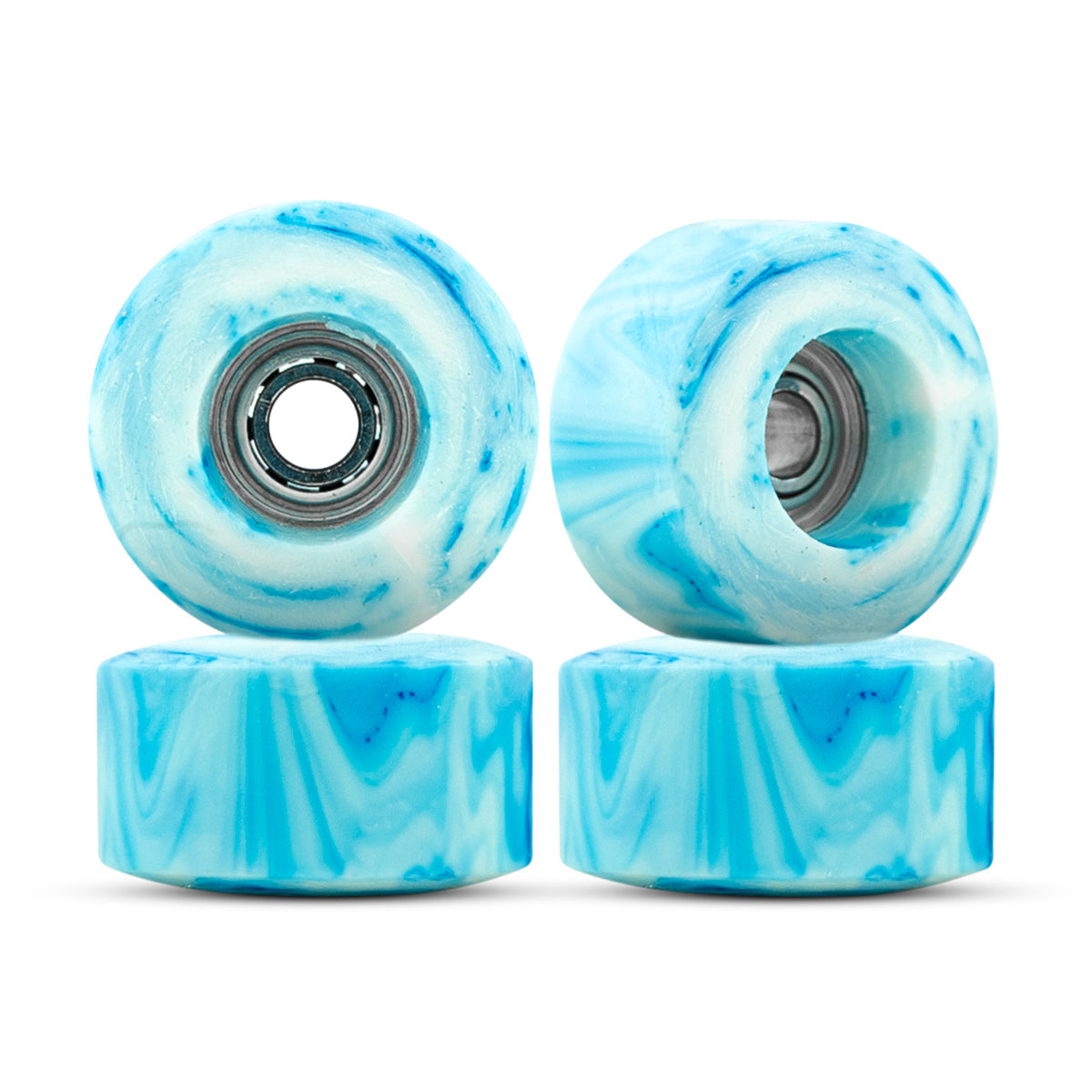Dirty FB illPills 70D Street Shape Wheels with Swirl Design - Perfect for Skateboarding, Street Tricks, and Urban Riding