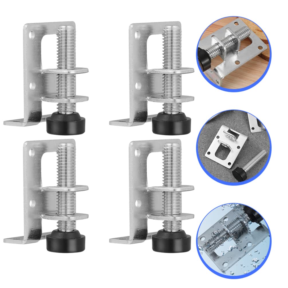 DOITOOL 4-Piece Heavy Duty Furniture Leg Levelers - Adjustable Chair Feet Pads, Cabinet Leg Leveling Pads, Desk Screw Protectors for Wardrobe, Table, Office & Home Use